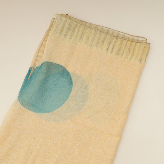 Bvlgari Light Yellow Printed Silk Scarf-Bvlgari-THE CLOSET