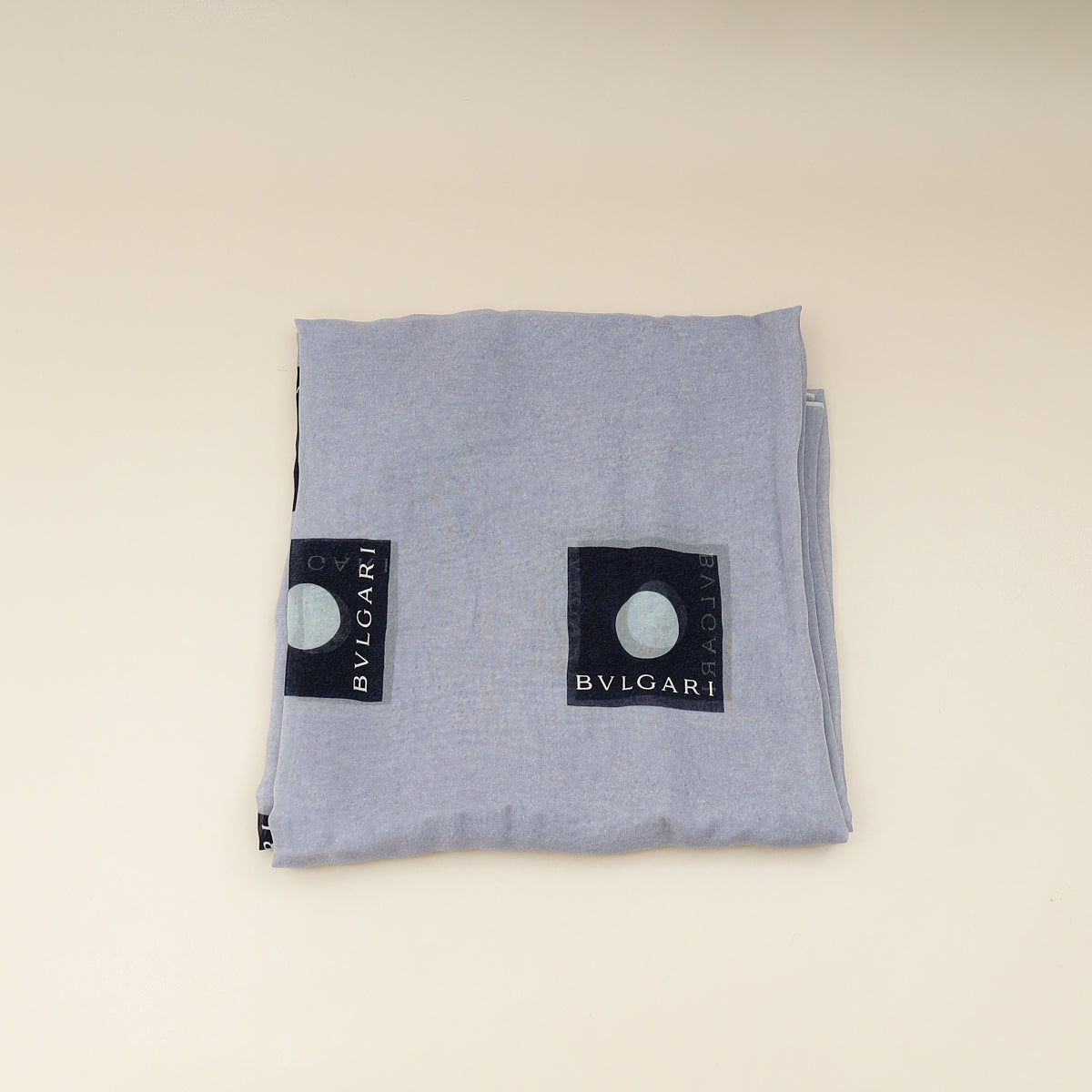 Bvlgari Blue Printed Silk Scarf-Bvlgari-THE CLOSET