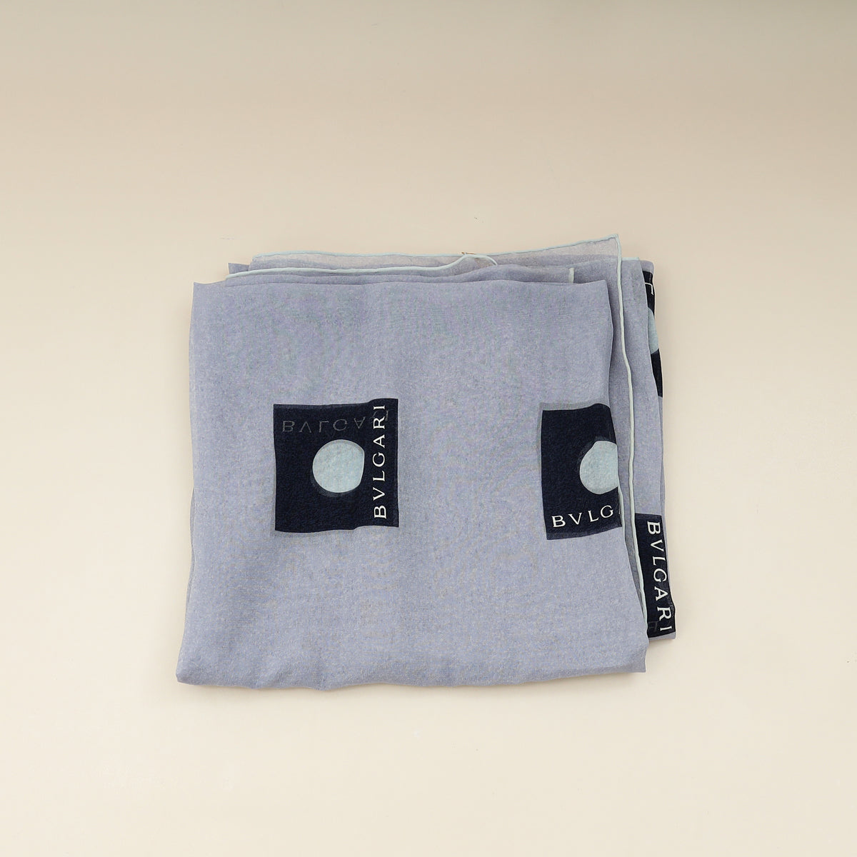 Bvlgari Blue Printed Silk Scarf-Bvlgari-THE CLOSET