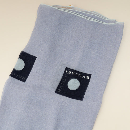 Bvlgari Blue Printed Silk Scarf-Bvlgari-THE CLOSET