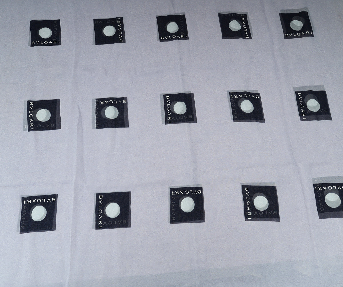 Bvlgari Blue Printed Silk Scarf-Bvlgari-THE CLOSET