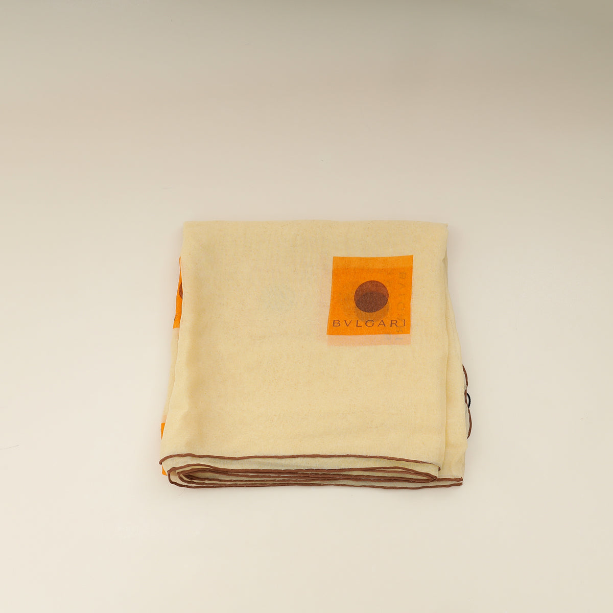 Bvlgari Yellow Printed Silk Scarf-Bvlgari-THE CLOSET