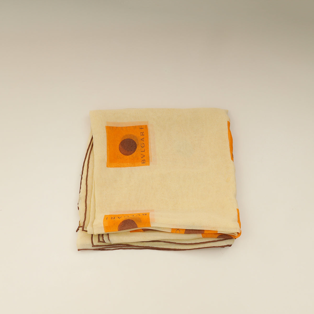 Bvlgari Yellow Printed Silk Scarf-Bvlgari-THE CLOSET