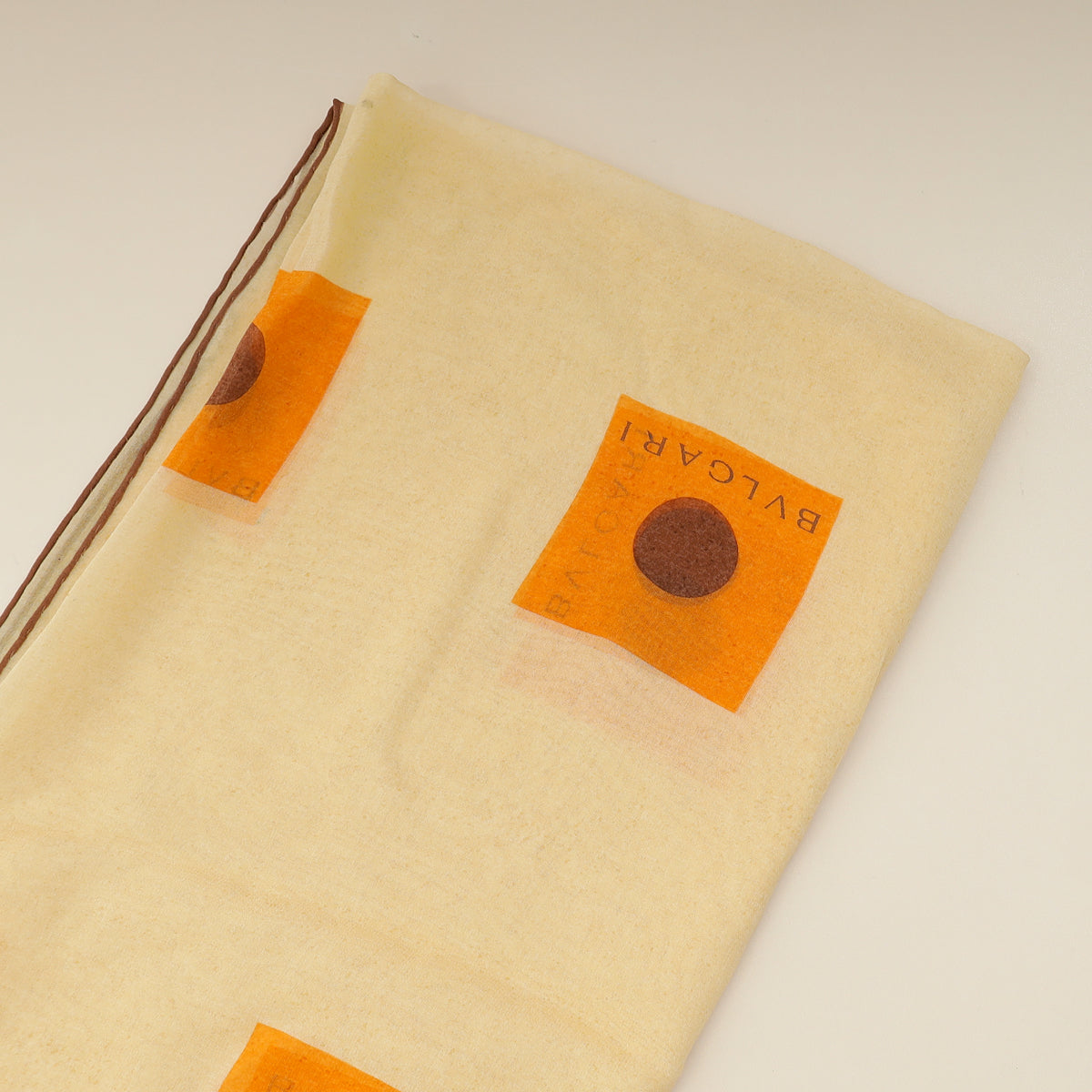 Bvlgari Yellow Printed Silk Scarf-Bvlgari-THE CLOSET