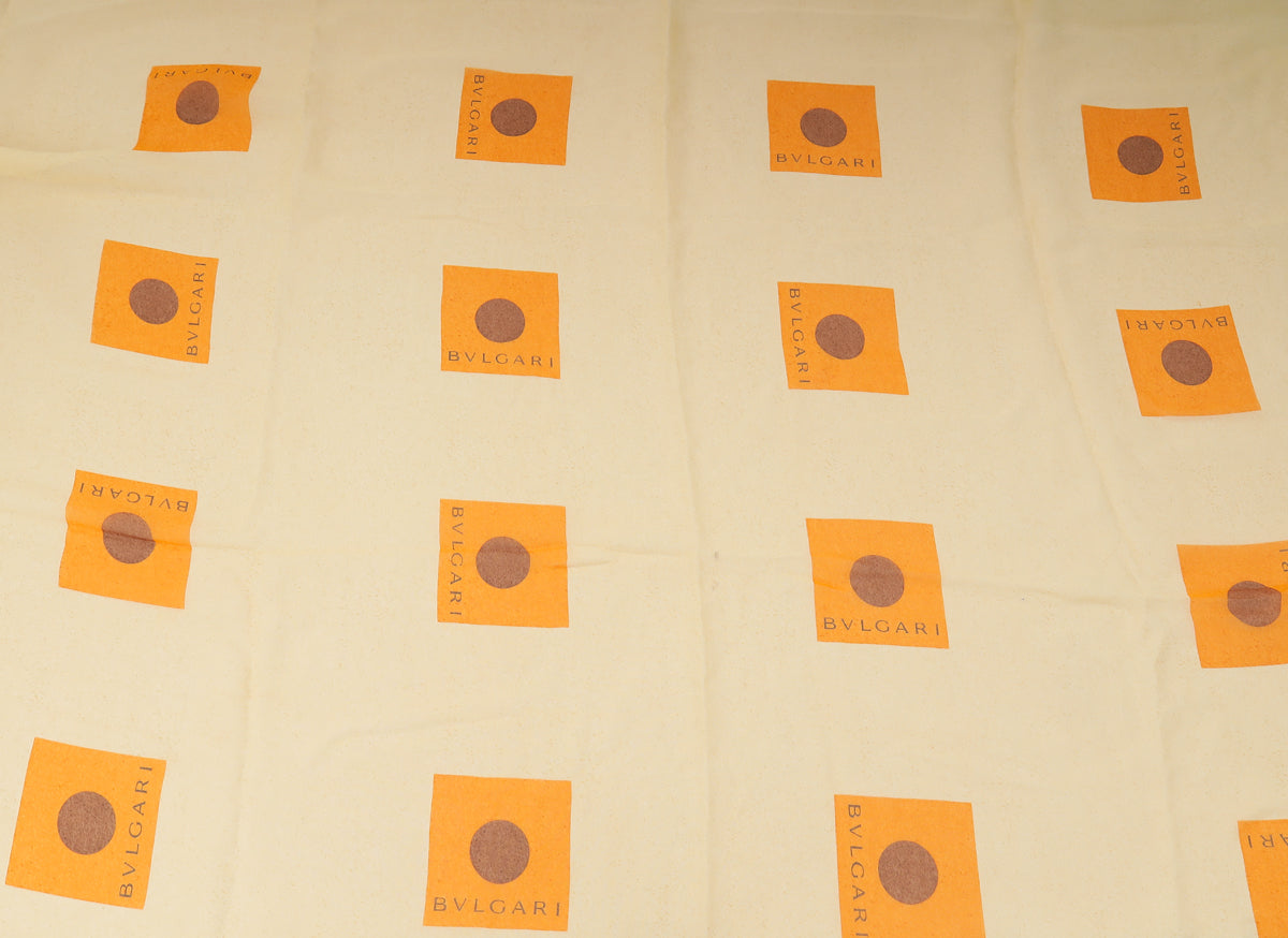 Bvlgari Yellow Printed Silk Scarf-Bvlgari-THE CLOSET
