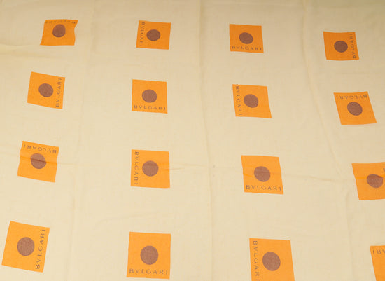 Bvlgari Yellow Printed Silk Scarf-Bvlgari-THE CLOSET
