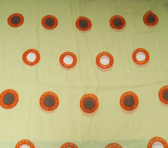 Bvlgari Yellow Green Printed Silk Scarf-Bvlgari-THE CLOSET