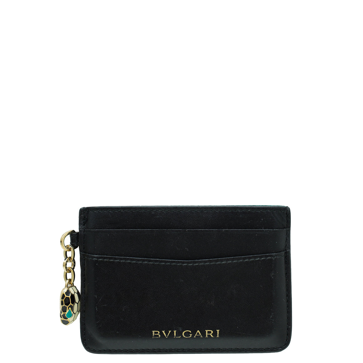 Bvlgari Black Serpenti Forever Card Holder-Bvlgari-THE CLOSET