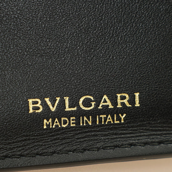 Bvlgari Metallic Grey Serpenti Forever Folded Card Holder-Bvlgari-THE CLOSET