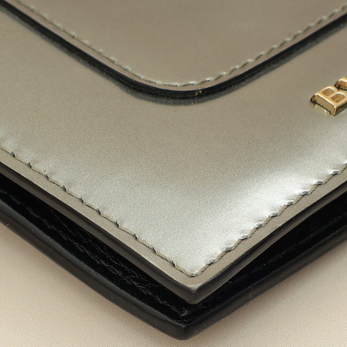 Bvlgari Metallic Grey Serpenti Forever Folded Card Holder-Bvlgari-THE CLOSET