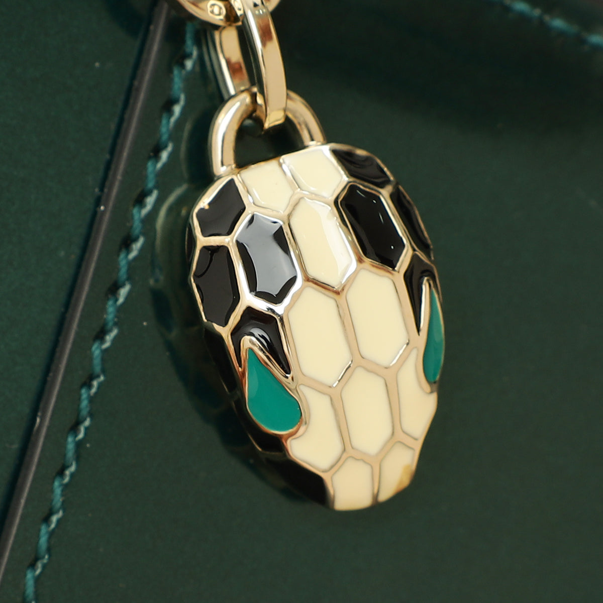 Bvlgari Forest Emerald Serpenti Forever Card Holder-Bvlgari-THE CLOSET