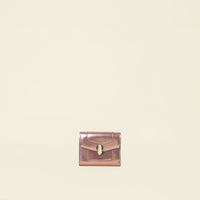 Bvlgari Metallic Rose Serpenti Forever Bifold Wallet