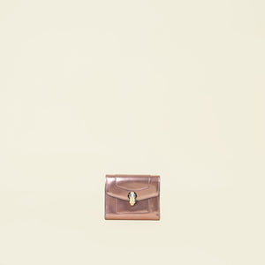 Bvlgari Metallic Rose Serpenti Forever Bifold Wallet