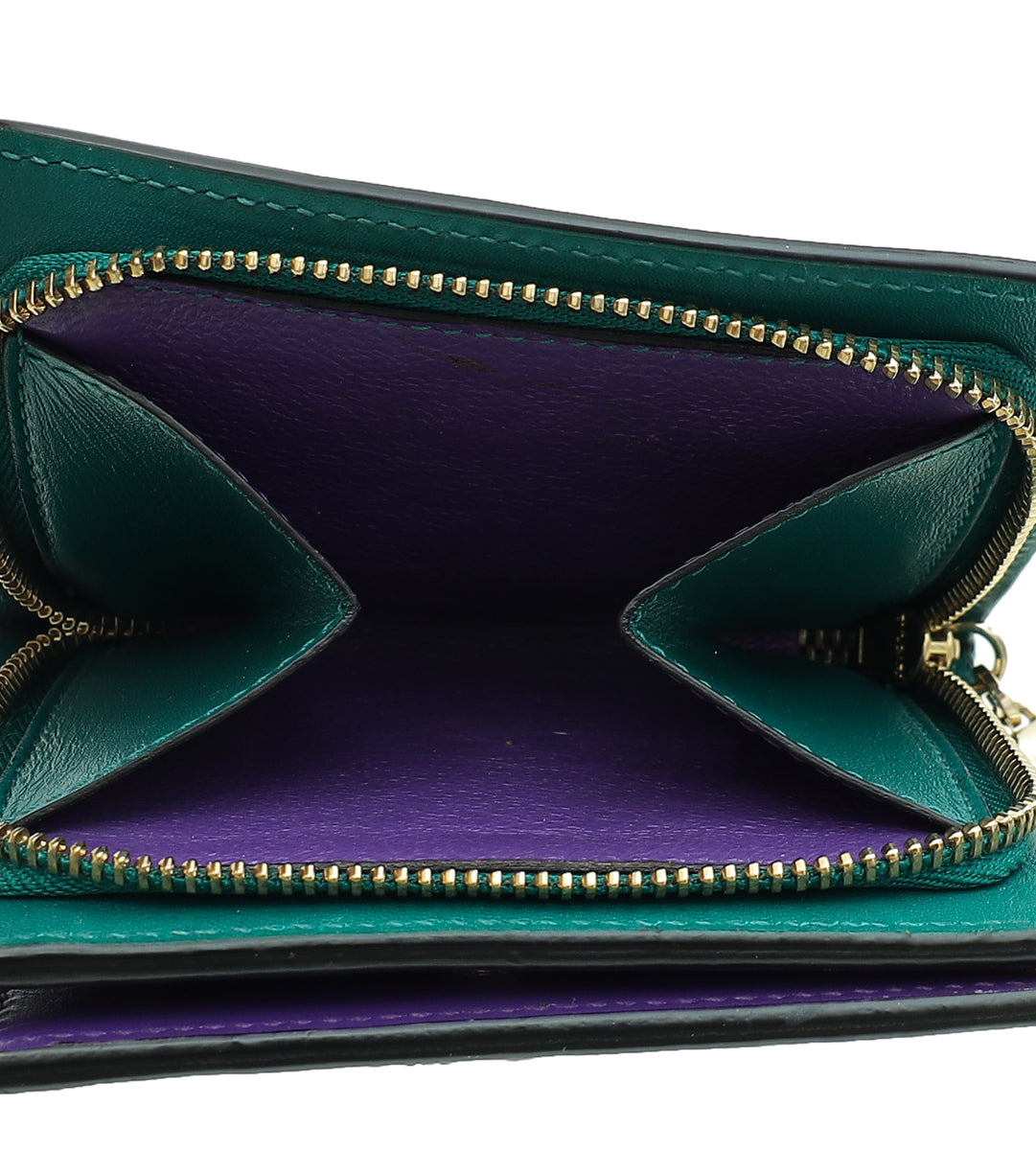 Bvlgari Green Serpenti Forever Wallet