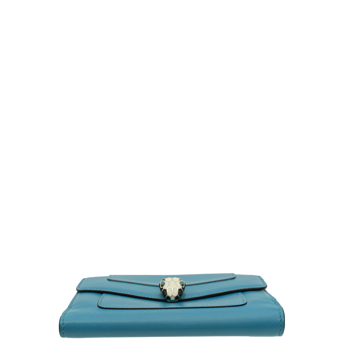 Bvlgari Blue Serpenti Forever Bi-fold French Wallet