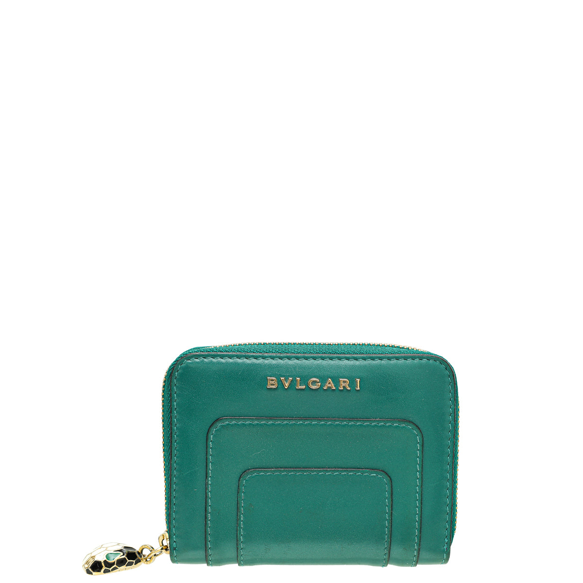Bvlgari Green Serpenti Forever Zip Around Wallet-Bvlgari-THE CLOSET