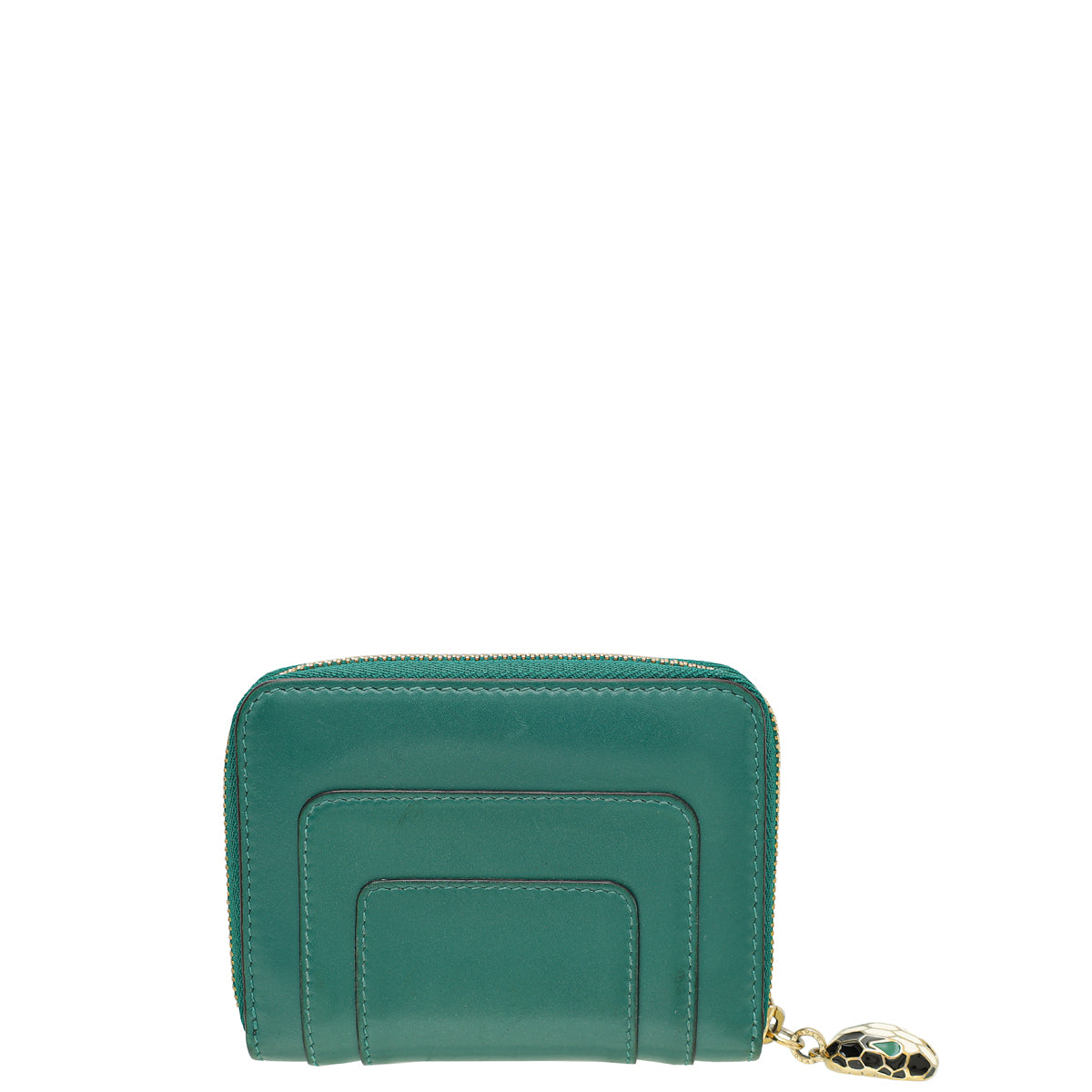 Bvlgari Green Serpenti Forever Zip Around Wallet-Bvlgari-THE CLOSET