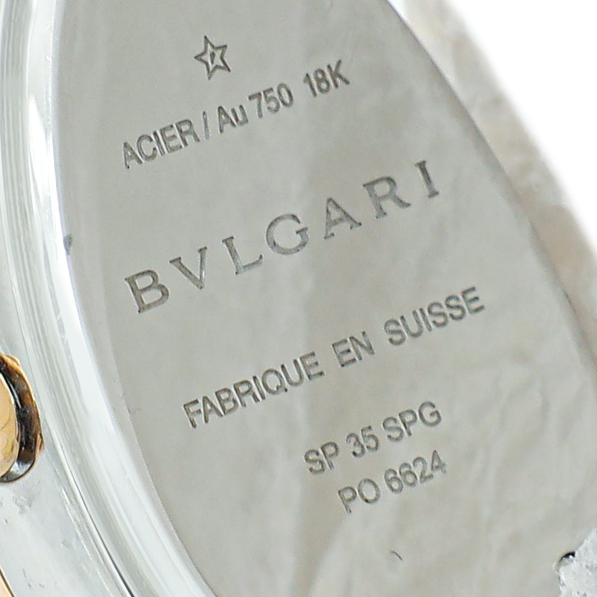 Bvlgari Stainless Steel/Yellow Gold Serpenti Tubogas Double Spiral 35mm Quartz Watch