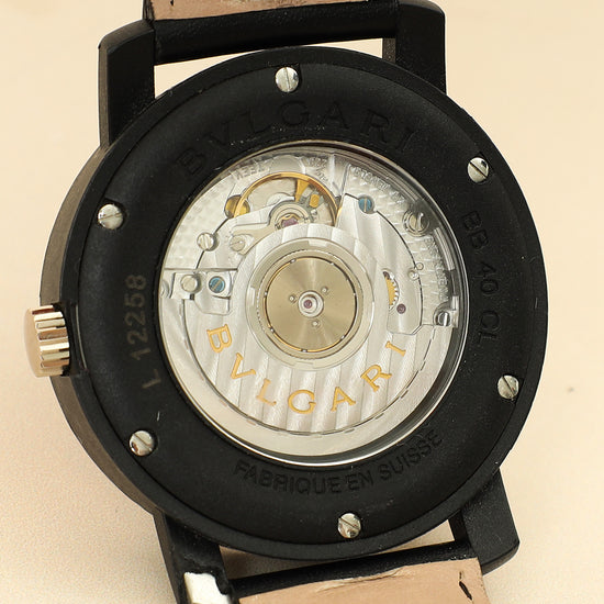 Bvlgari Black Bvlgari Via dei Condotti 10 Roma Automatic 40mm Watch-Bvlgari-THE CLOSET