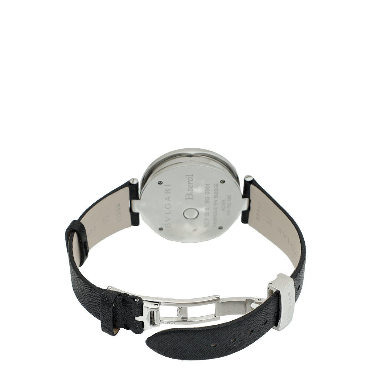 Bvlgari 18K White Gold B.Zero1 Double Heart Diamond 30mm Watch