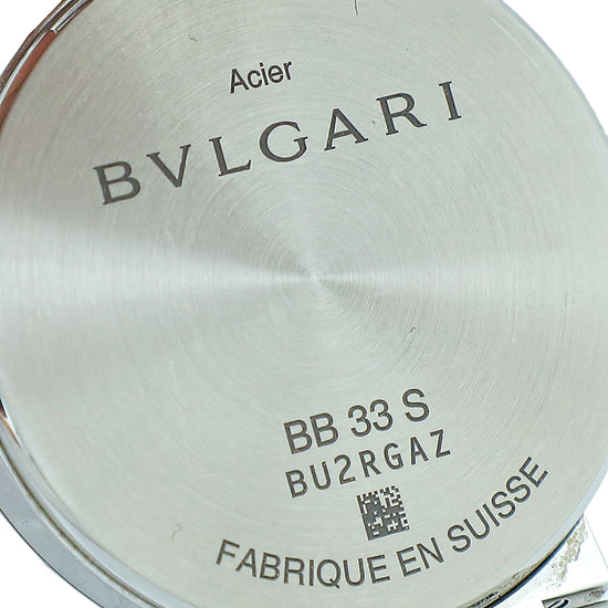 Bvlgari Stainless Steel Bvlgari 33mm Quartz Watch