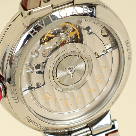 Bvlgari Stainless Steel MOP Diamond Lucea Automatic 33mm Watch