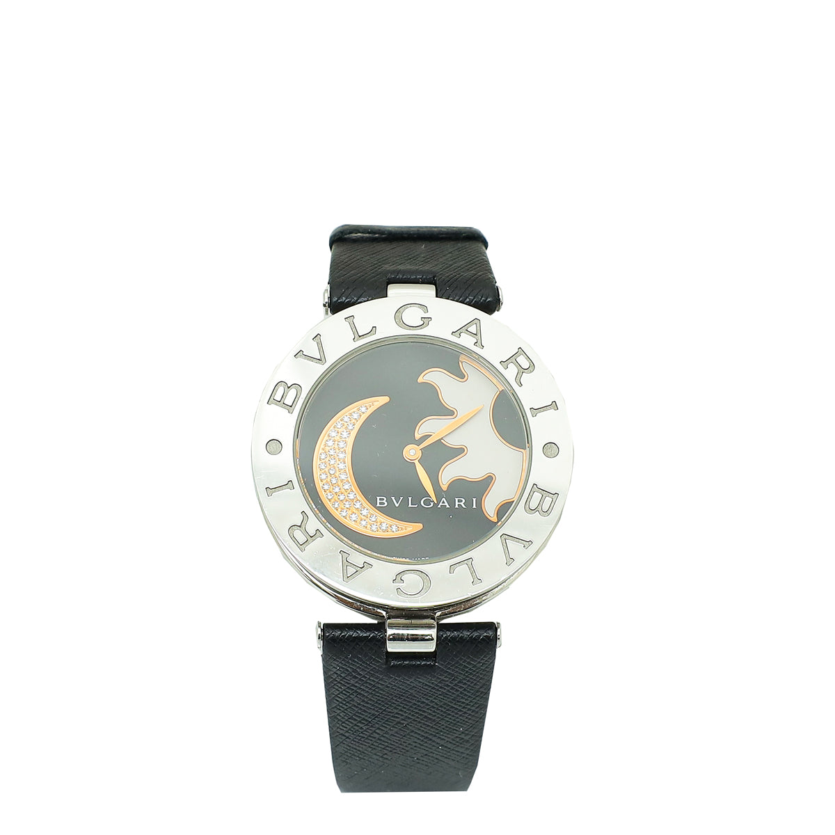 Bvlgari ST.ST B. Zero1 Sun & Moon Diamond Inlay Motif Watch-Bvlgari-THE CLOSET