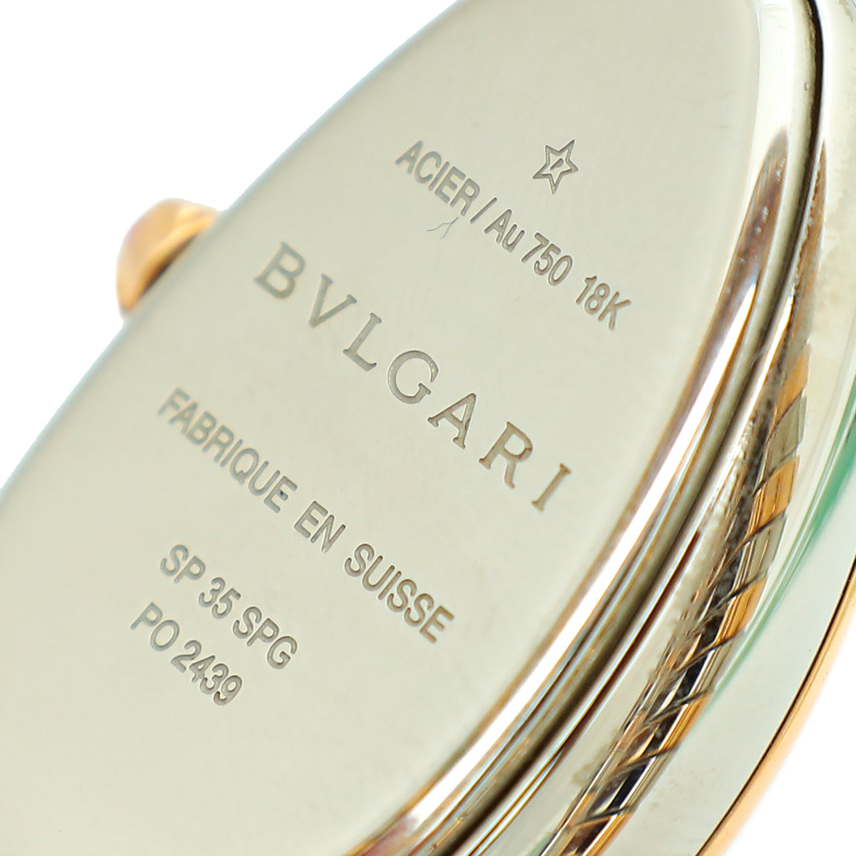 Bvlgari ST.ST. Gold Serpenti Tubogas Double Spiral 35mm Quartz Watch