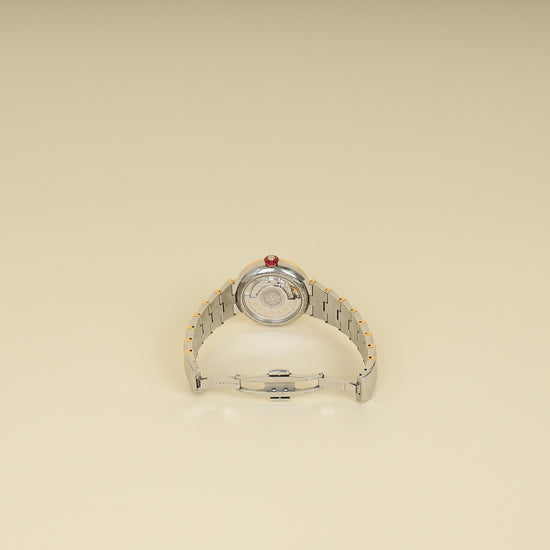 Bvlgari 18K Pink Gold Stainless Steel Diamond Lvcea 33mm Automatic Watch