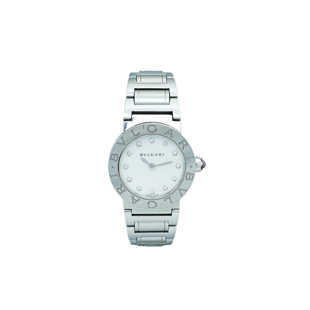 Bvlgari-Bvlgari Stainless Steel MOP Diamond 26mm Quartz Watch-Bvlgari-THE CLOSET