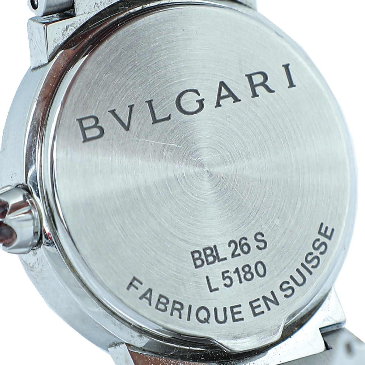 Bvlgari-Bvlgari Stainless Steel MOP Diamond 26mm Quartz Watch