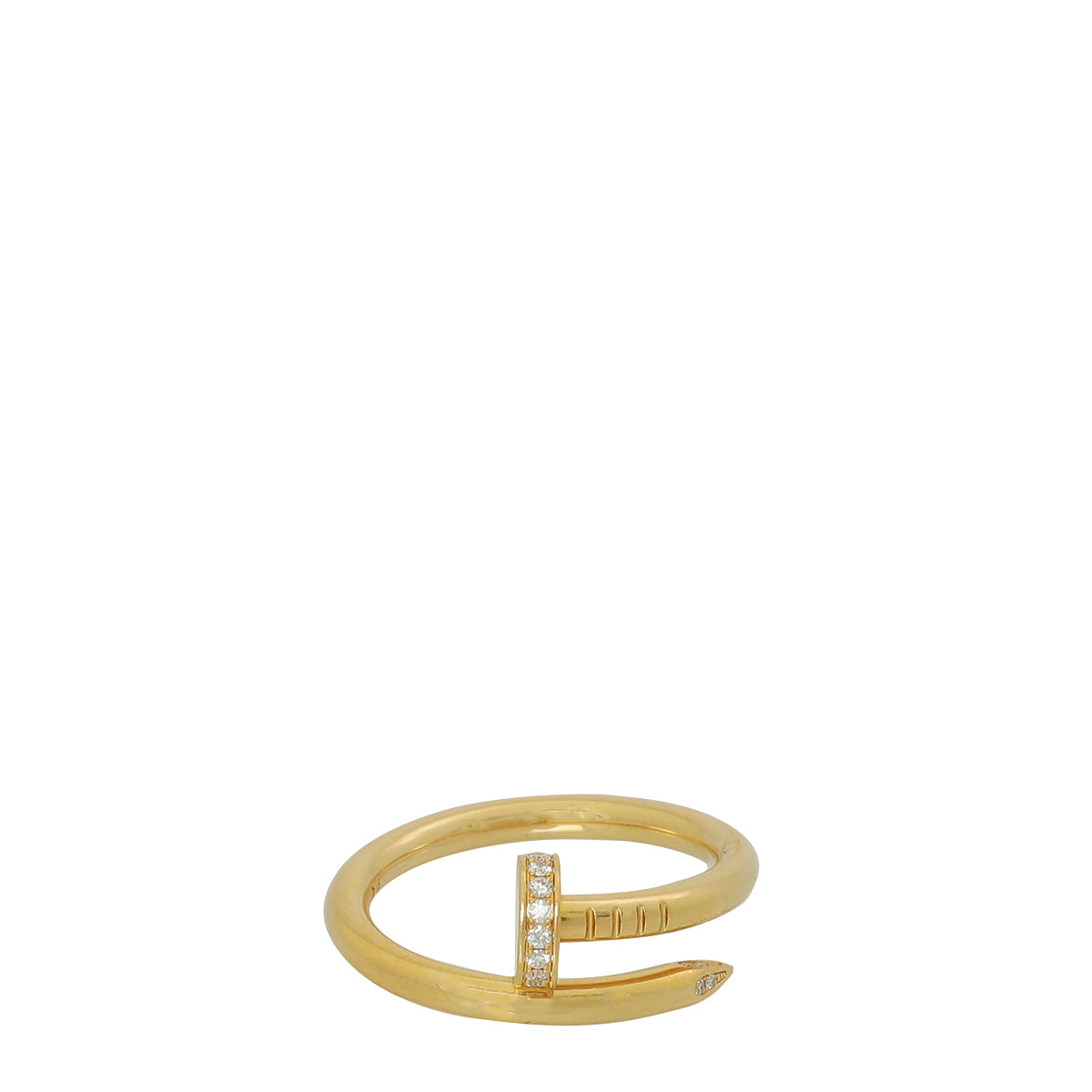 Cartier 18K Rose Gold 22 Diamond Juste Un Clou Ring 60-Cartier-THE CLOSET