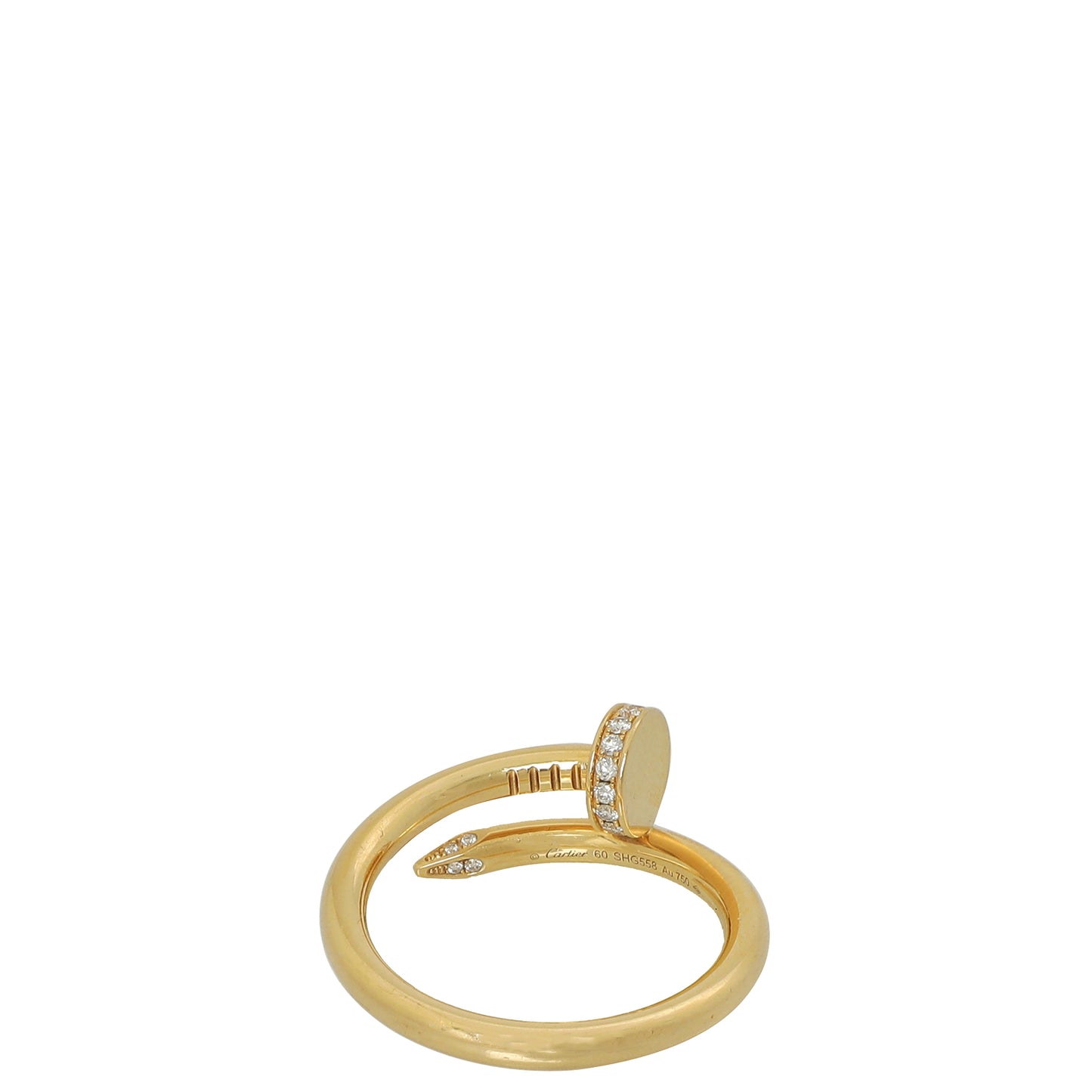 Cartier 18K Rose Gold 22 Diamond Juste Un Clou Ring 60-Cartier-THE CLOSET