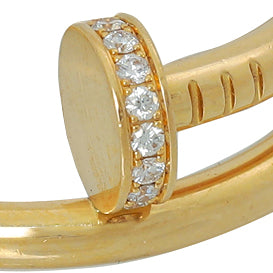 Cartier 18K Rose Gold 22 Diamond Juste Un Clou Ring 60