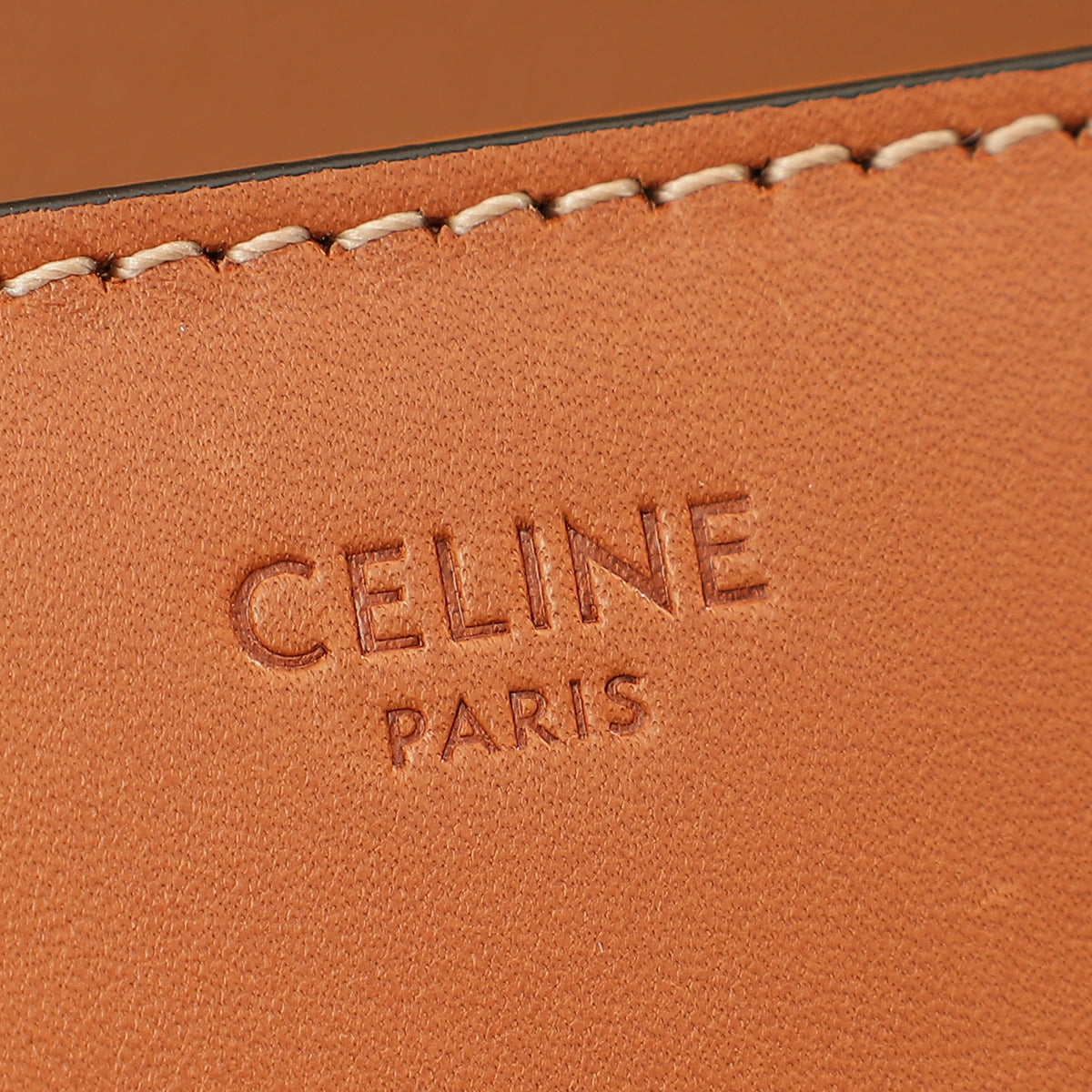 Celine Bronze Teen Triomphe Natural Bag