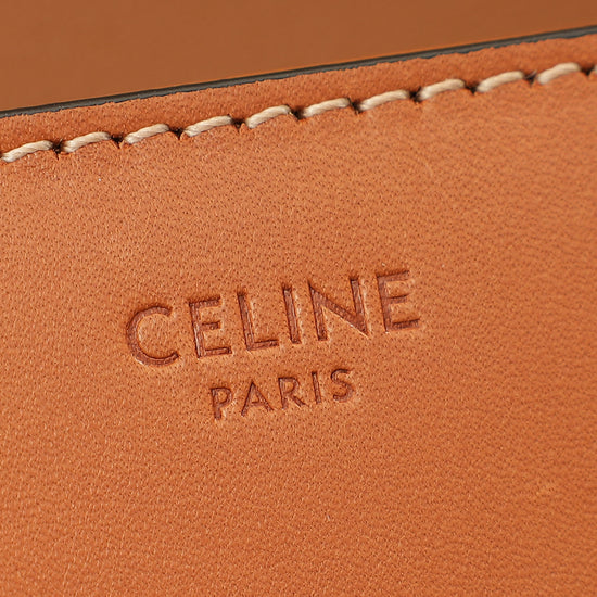 Celine Bronze Teen Triomphe Natural Bag