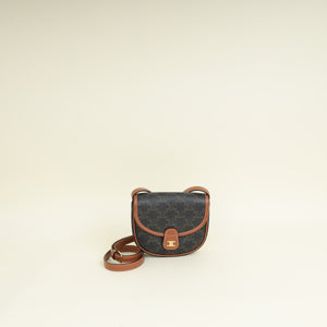 Celine Brown Triomphe Mini Besace Bag