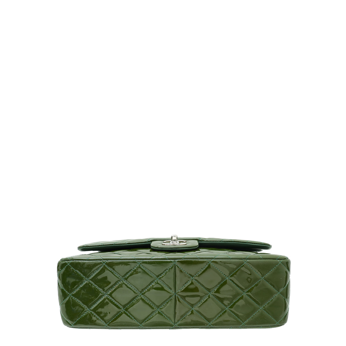 Chanel Olive CC Classic Double Flap Jumbo Bag