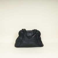 Chanel Black Rue Cambon Embossed Unlimited Bowling Bag