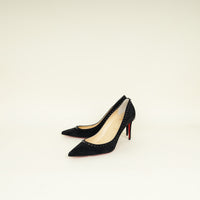Christian Louboutin Black Studded Anjalina 85 Pumps 39