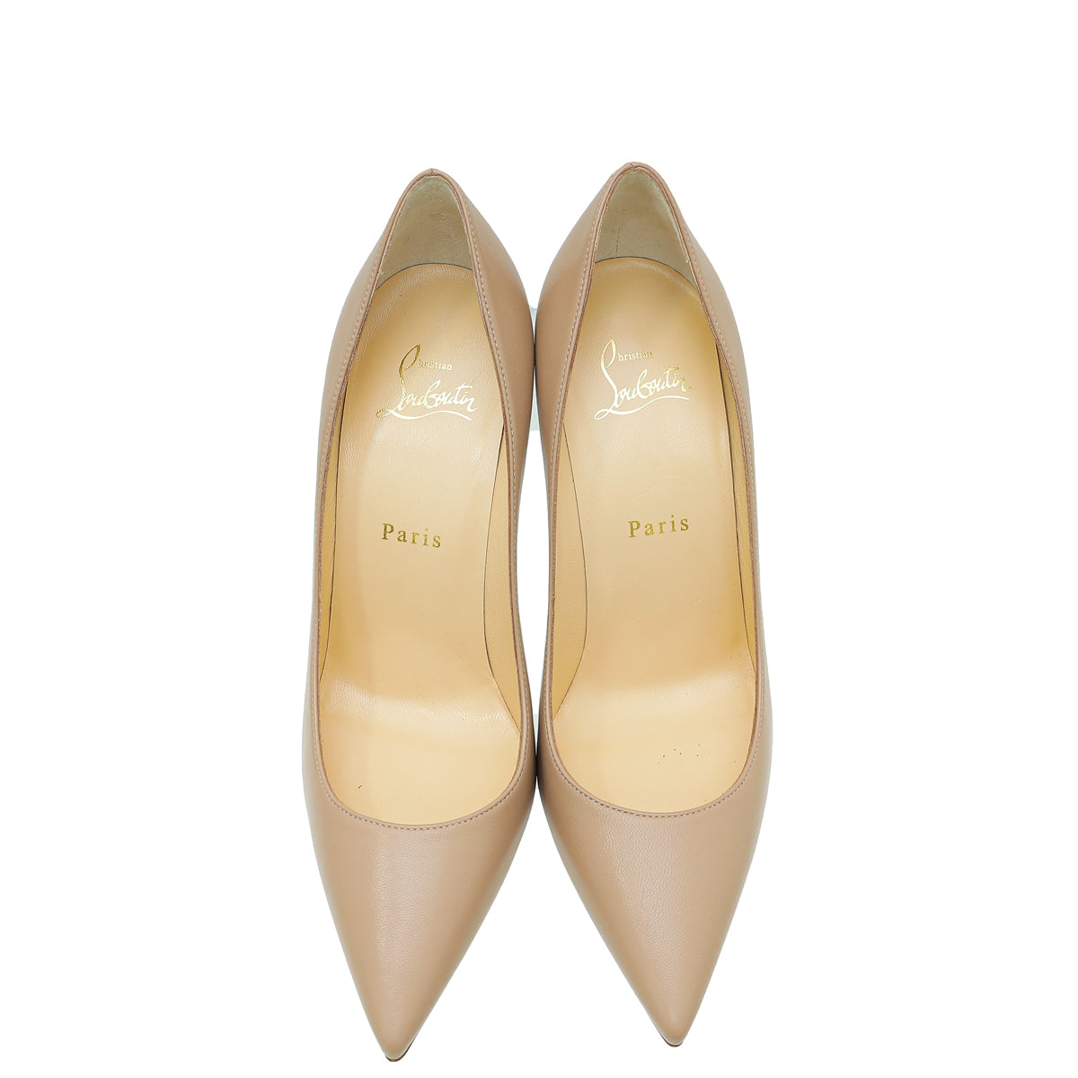 Christian Louboutin Nude Kate 100 Pumps 37.5