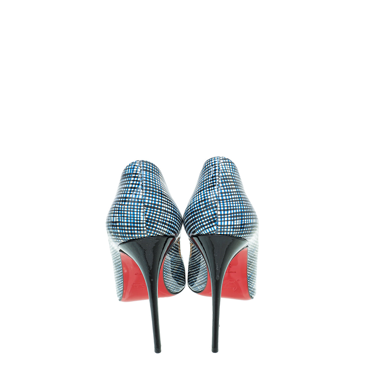 Christian Louboutin Tricolor Checkered So Kate 120 Pumps 37.5