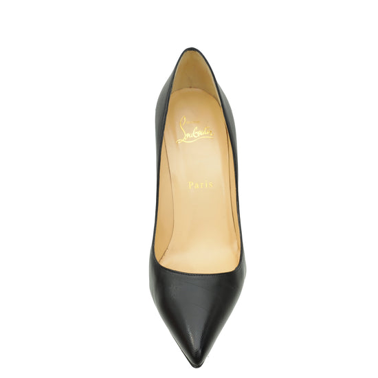 Christian Louboutin Black Pigalle 100 Pump 37