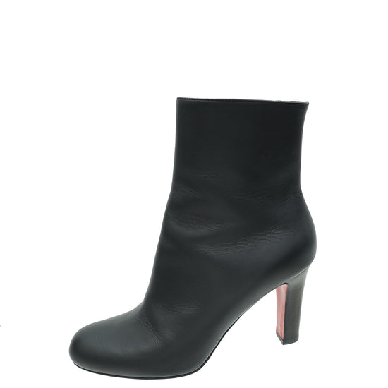 Christian Louboutin Black Miss Tack Ankle High Boot 37