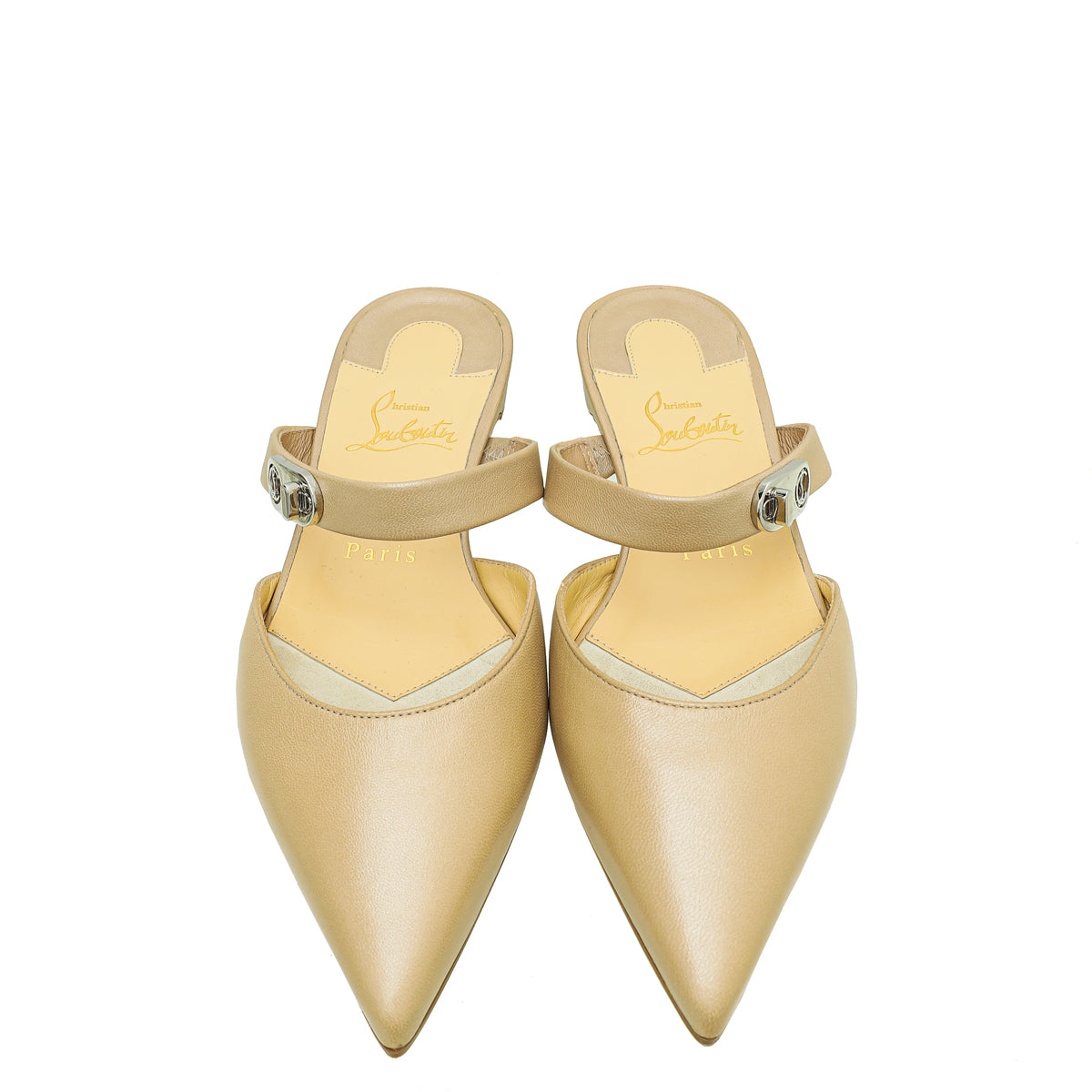 Christian Louboutin Nude Choc Lock Mule 37