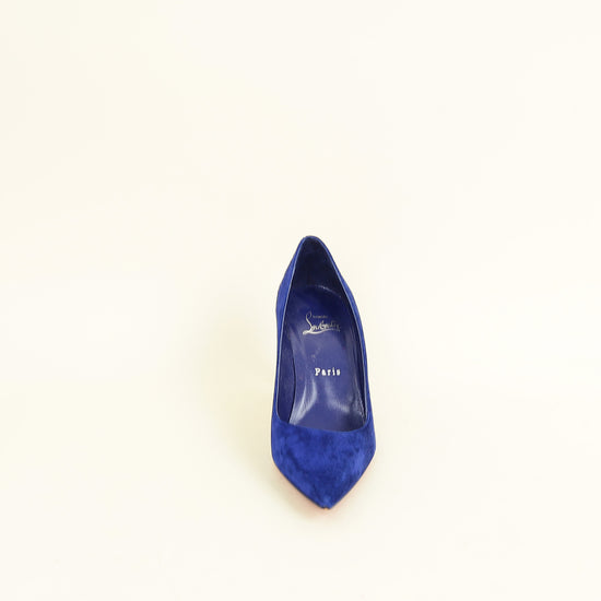 Christian Louboutin Dark Blue Condora 85 Suede Pumps 38