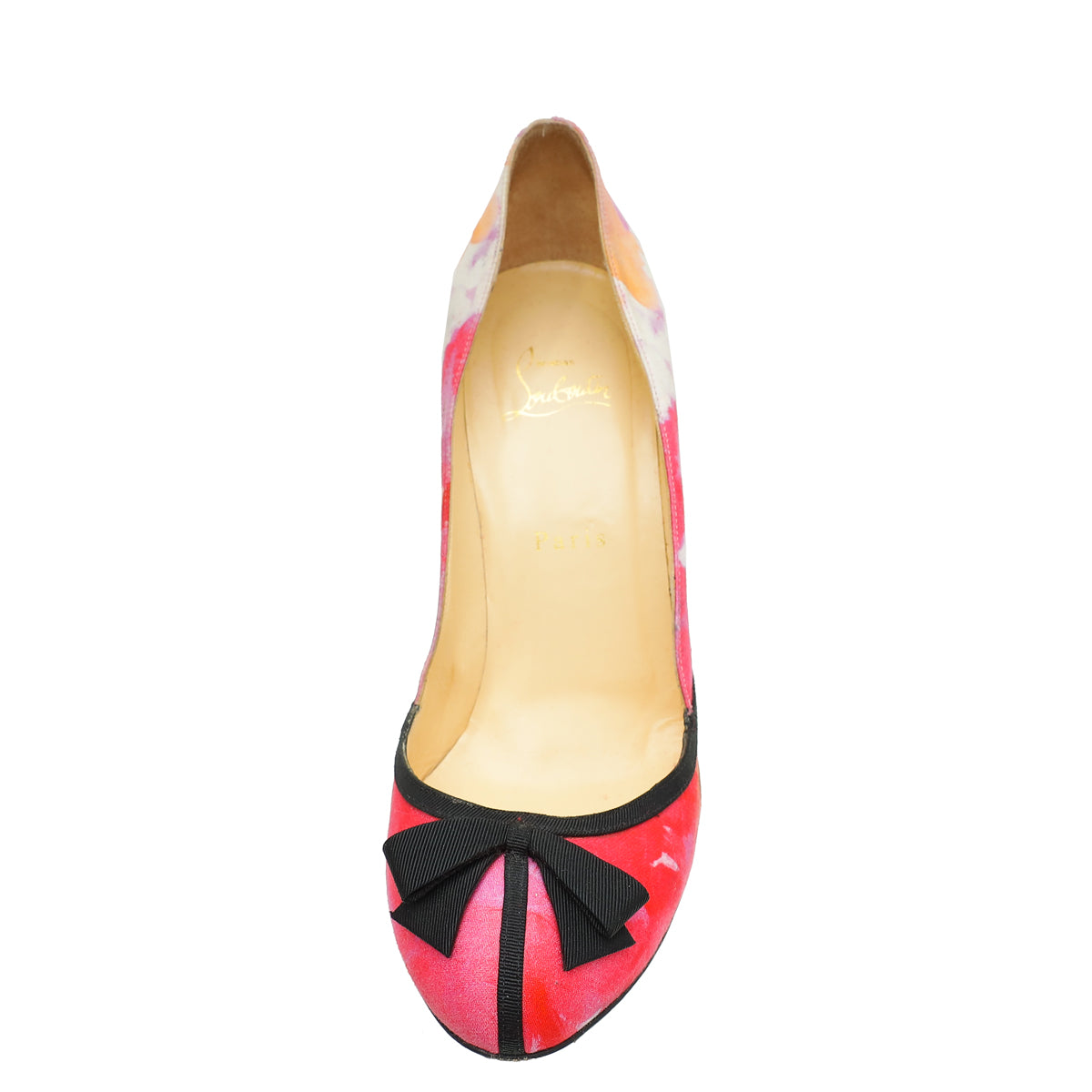 Christian Louboutin Bicolor Satin Bow Pump 39.5-Christian Louboutin-THE CLOSET