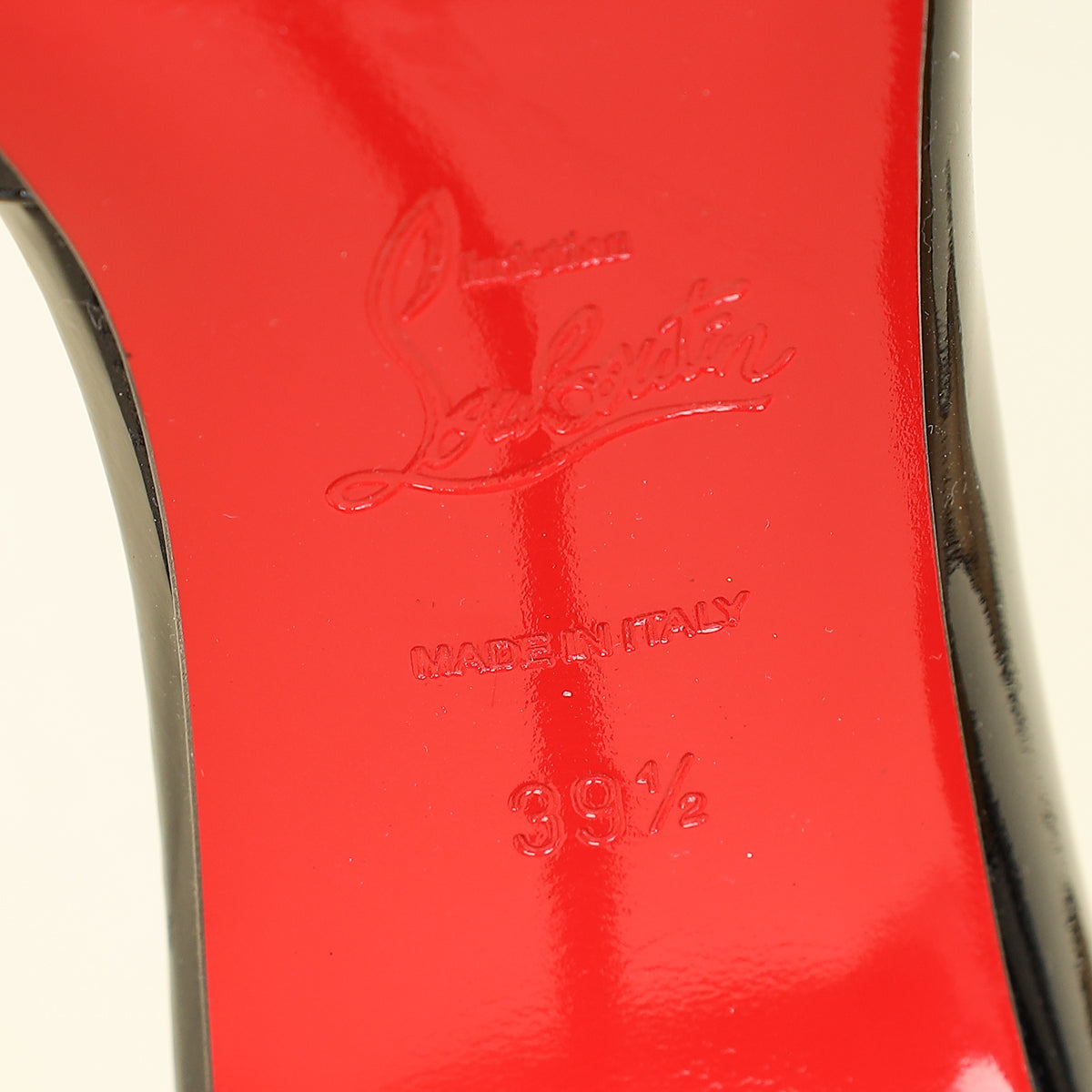 Christian Louboutin Black Iriza 105 Pumps 39.5