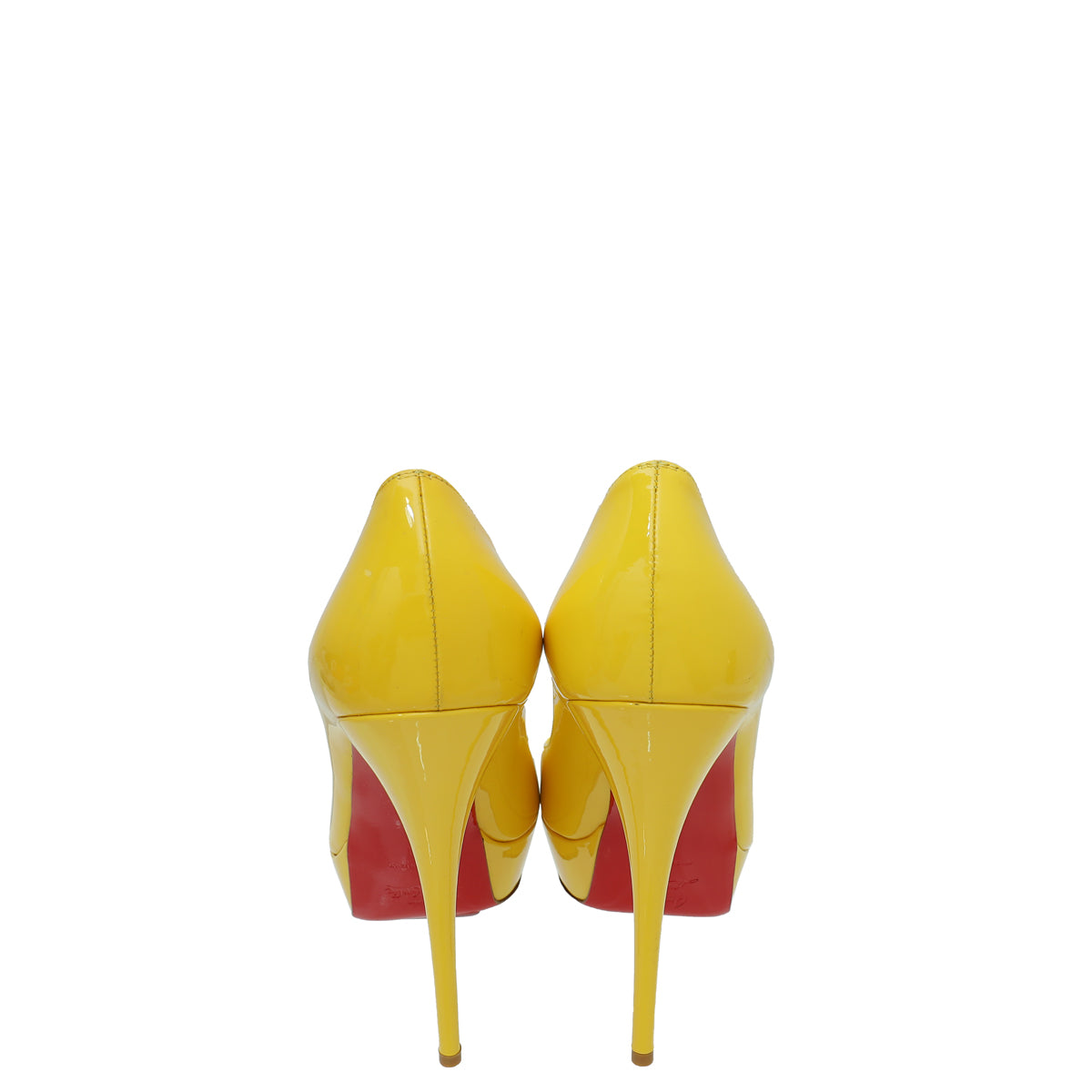 Christian Louboutin Yellow Lady Peep 150 Pump 41 – THE CLOSET Christian Louboutin Yellow Lady Peep 150 Pump 41 – THE CLOSET