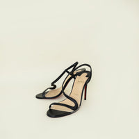 Christian Louboutin Black Rosalie 100 Sandals 36